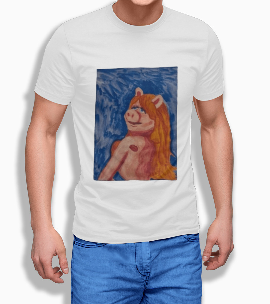 Miss Piggy Carpenter Painting The Muppets Miss Piggy Venus T-Shirt