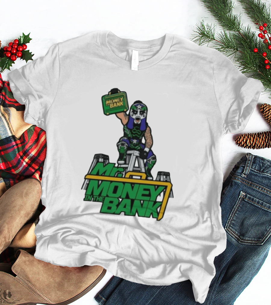 Mr Money In The Bank WWE Ladder Match Wrestling Superstars T-Shirt