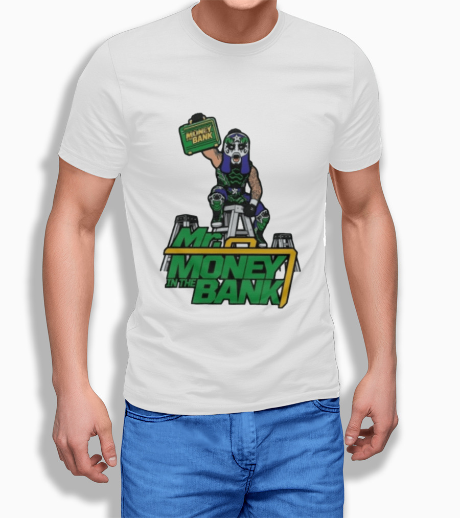 Mr Money In The Bank WWE Ladder Match Wrestling Superstars T-Shirt