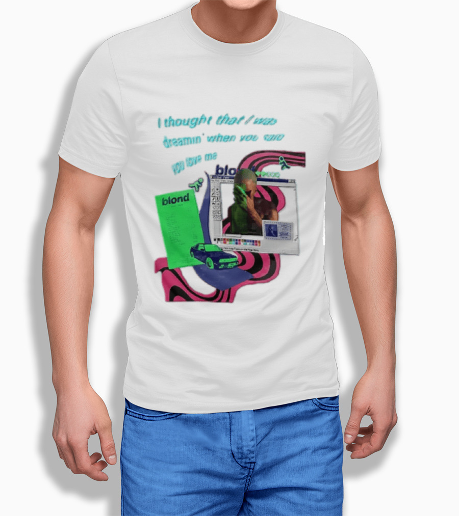 Frank Ocean Blond I Thought That I Was Dreamin Graphic With Green Flyer And Car T-Shirt