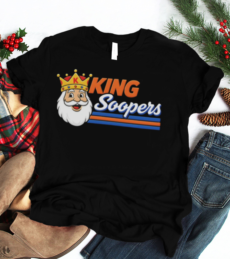King Soopers 1980s John Elway Denver Football T-Shirt