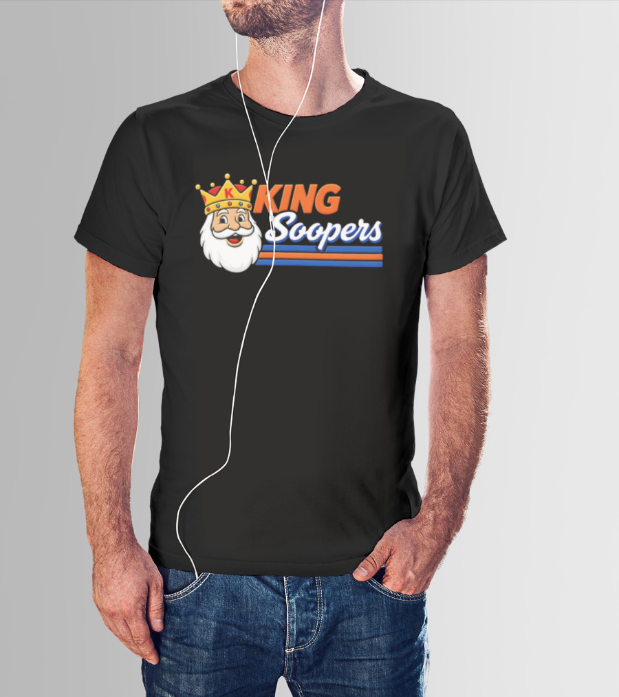 King Soopers 1980s John Elway Denver Football T-Shirt