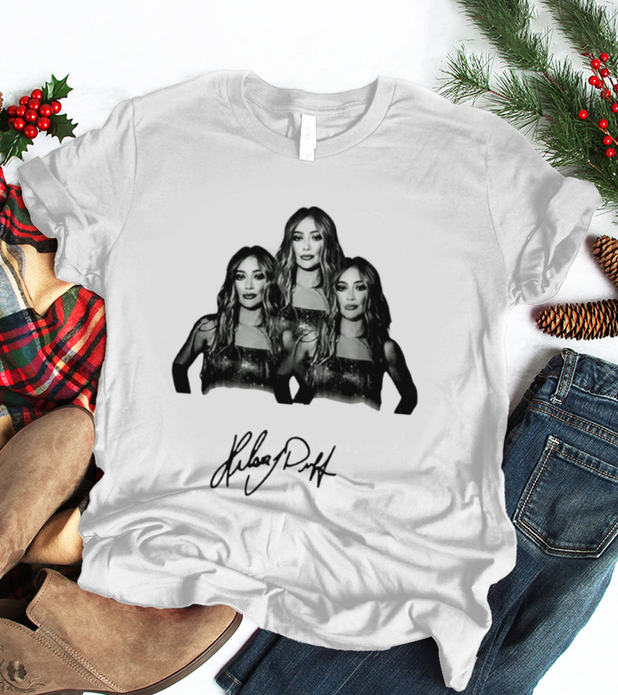 Hilary Duff Celebrity Singer Actress Signature Style Trio T-Shirt