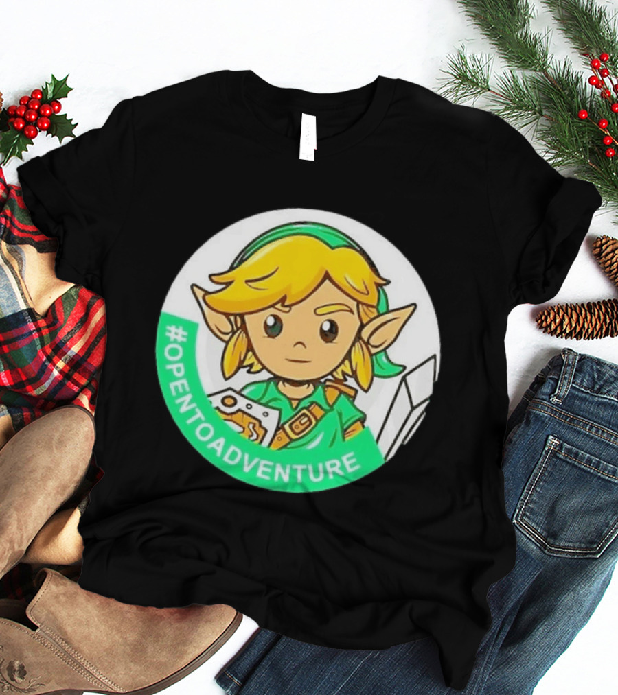 #OPENTOADVENTURE Link The Legend Of Zelda T-Shirt