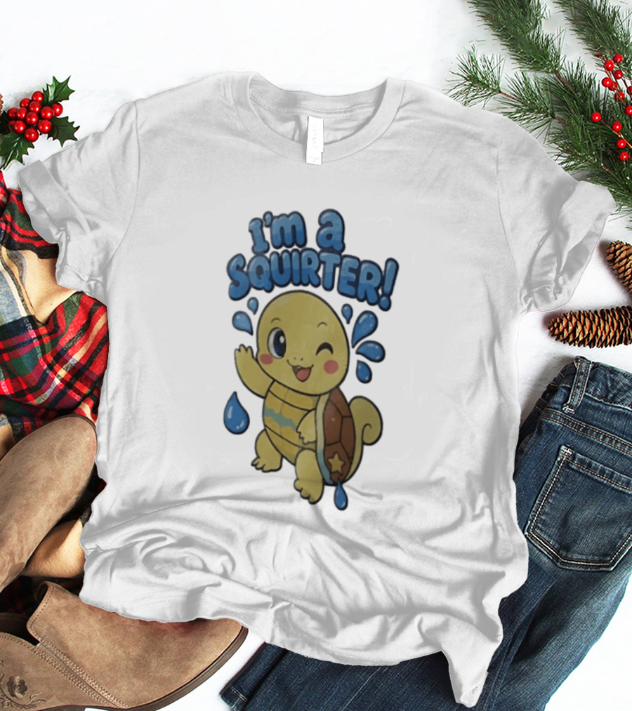 I'm A Squirter Squirtle Fan Favorite Pokémon Splashing Fun T-Shirt