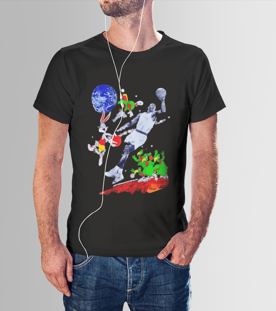 Nike Michael Jordan Looney Tunes Space Jam Basketball Nike T-Shirt