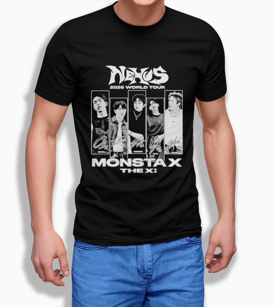 Nexus 2026 World Tour Monsta X With Shownu Jooheon Hyungwon Kihyun Minhyuk T-Shirt
