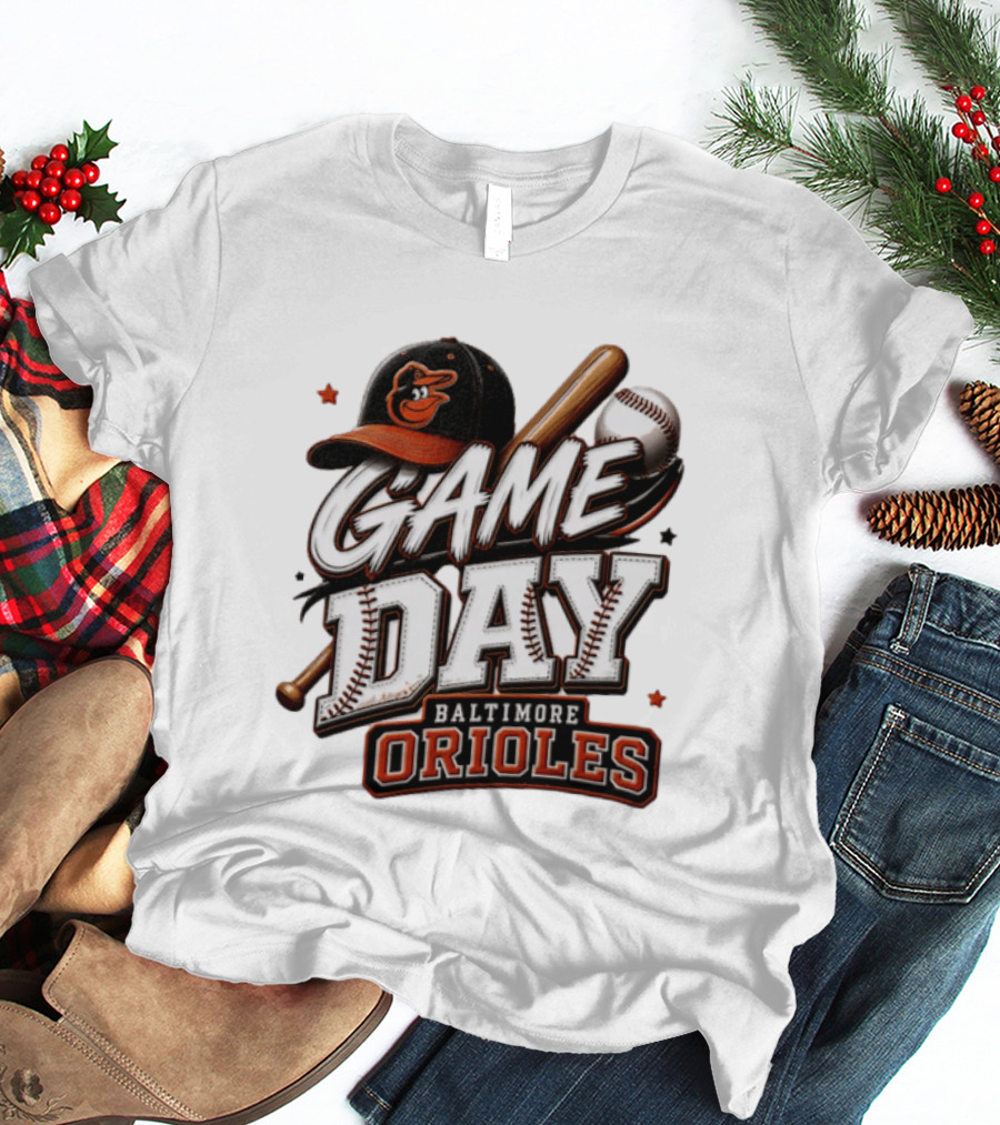 Baltimore Orioles Game Day Baseball MLB 2026 T-Shirt