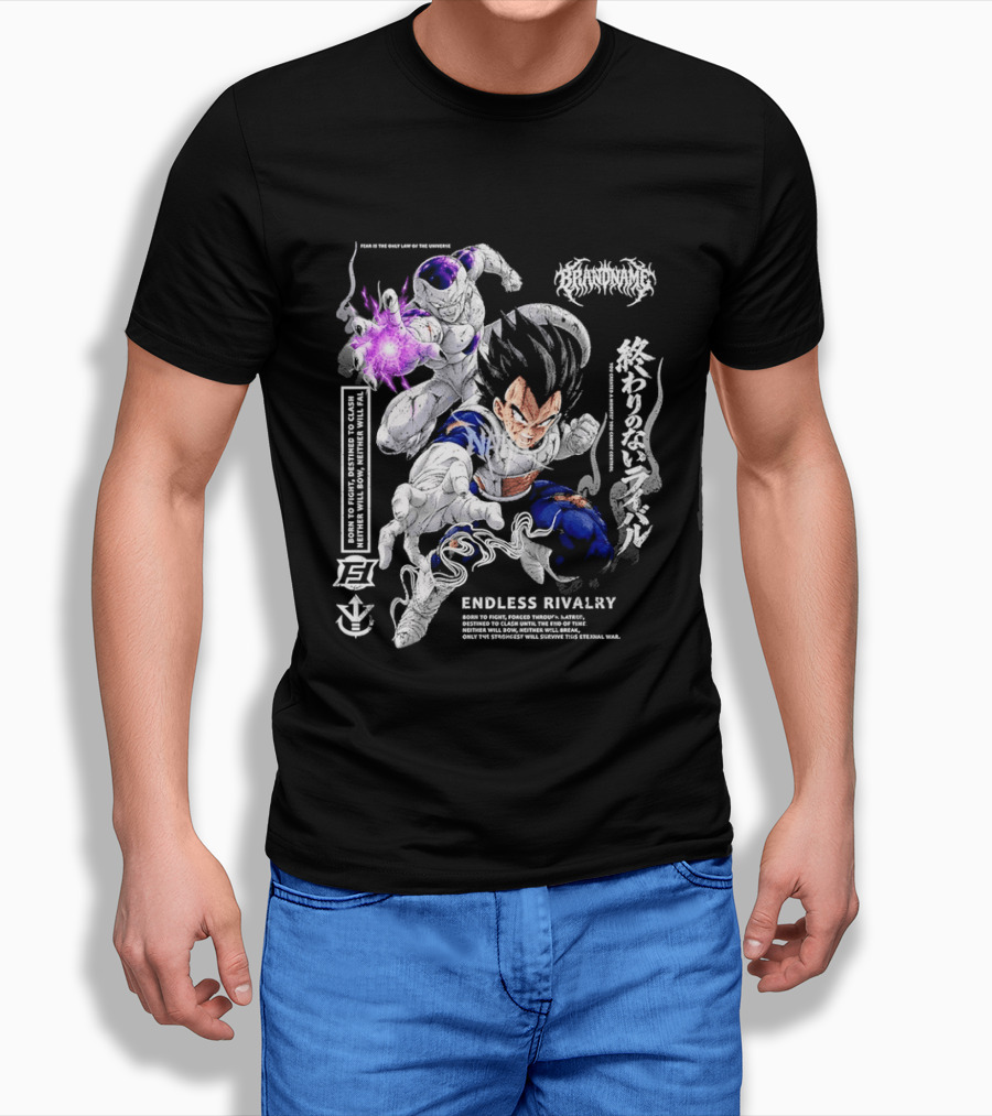 Dragon Ball Z Vegeta Frieza Battle Endless Rivalry Iconic Anime Characters T-Shirt