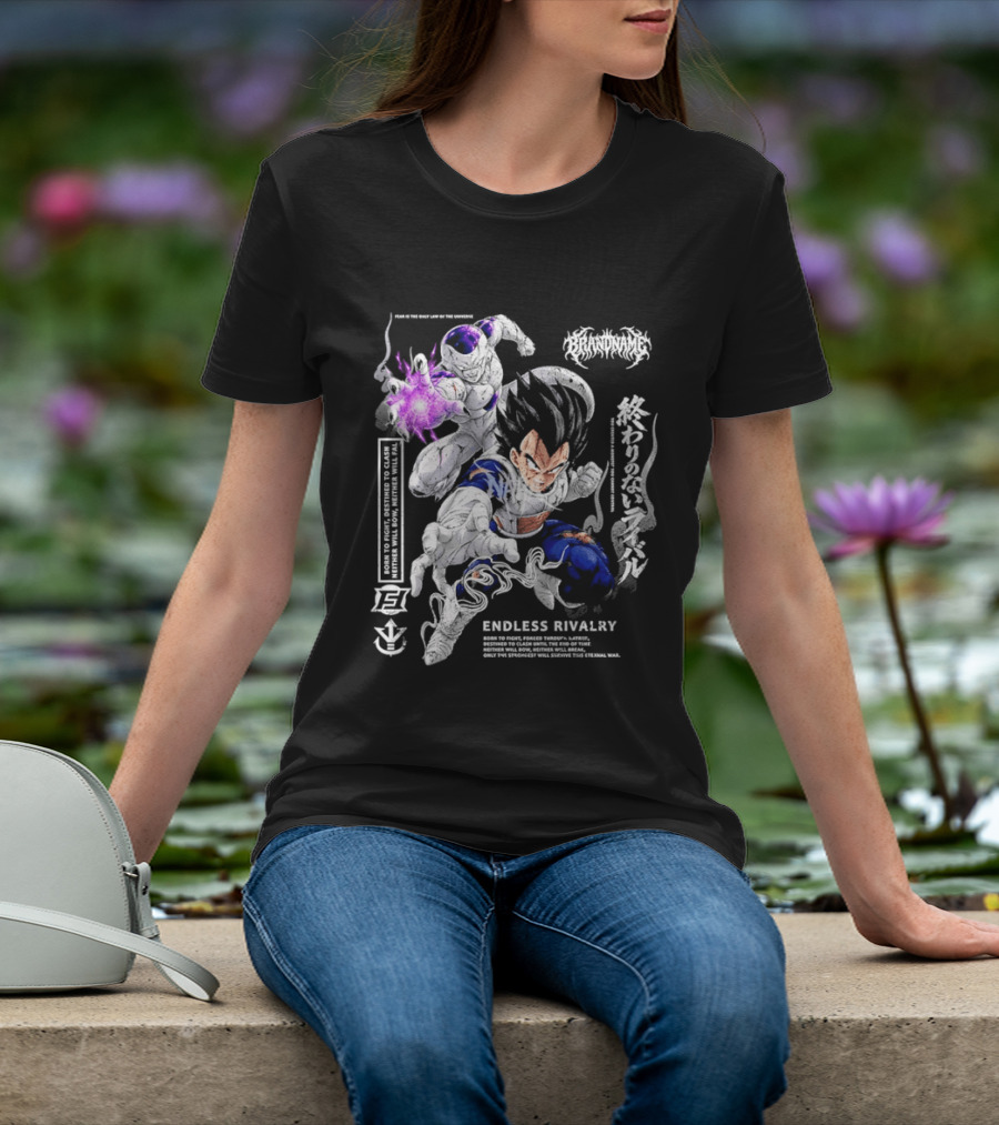 Dragon Ball Z Vegeta Frieza Battle Endless Rivalry Iconic Anime Characters T-Shirt