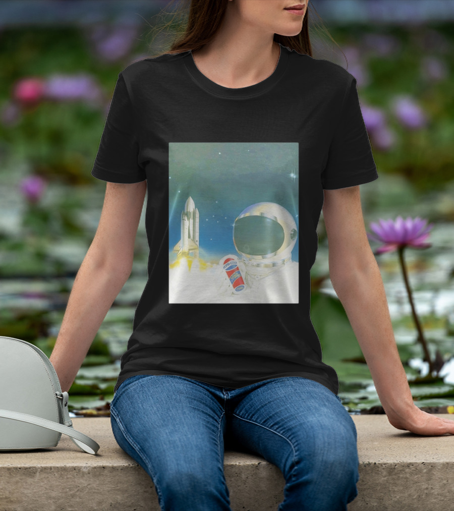 Pepsi Cola Astronaut Space Shuttle USA Reach For The Stars T-Shirt