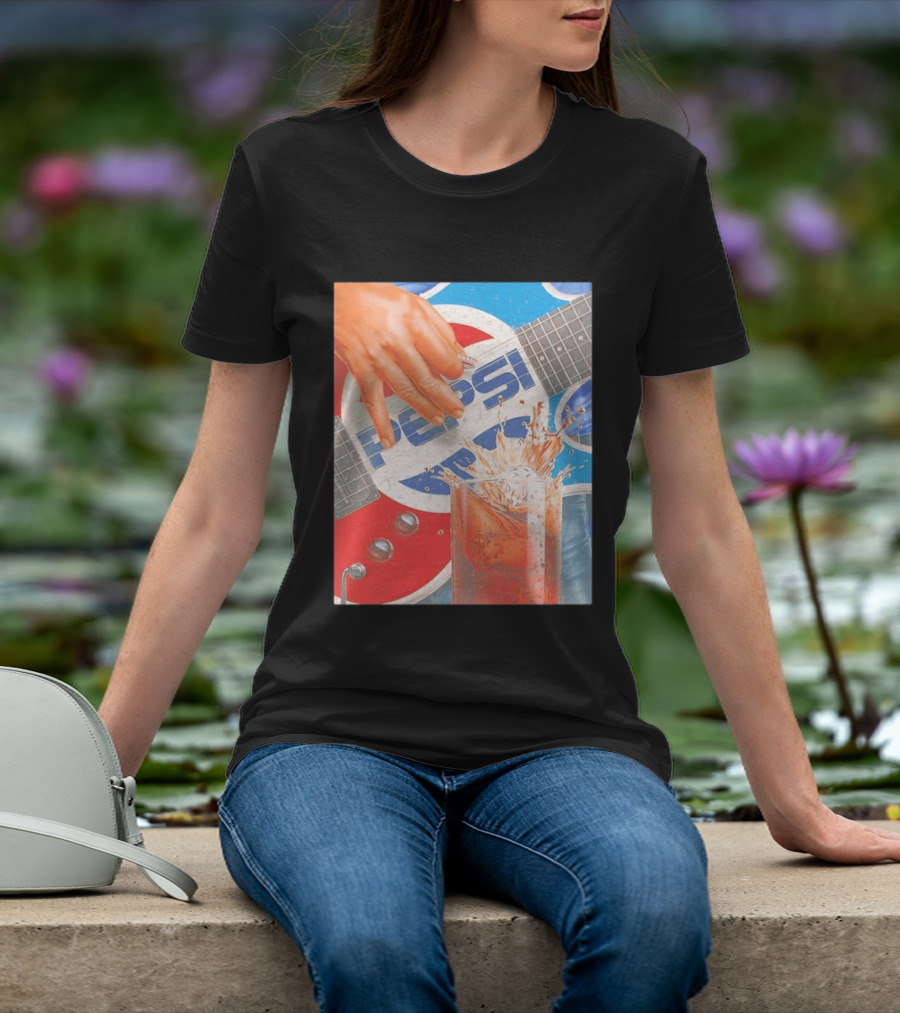 Pepsi Guitar Soda Splash Beverage Music Rock N Roll T-Shirt