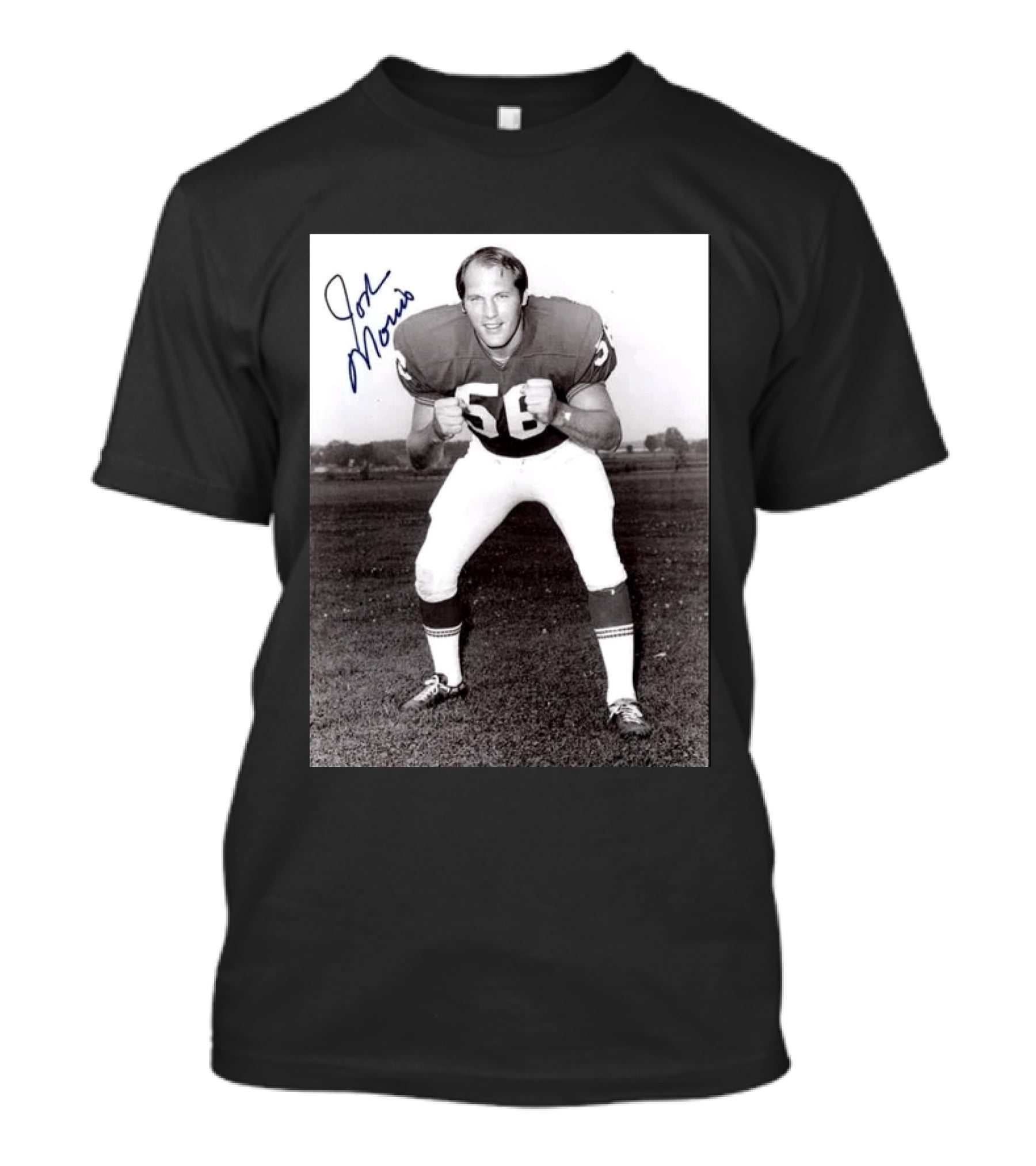 Rip Jon Morris 1942 2026 Signed Photo Vintage Football Player 56 T-Shirt