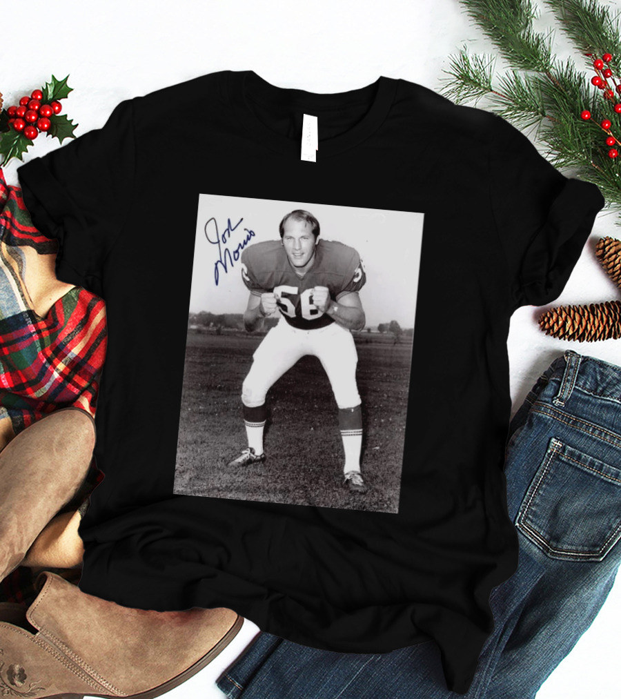 Rip Jon Morris 1942 2026 Signed Photo Vintage Football Player 56 T-Shirt