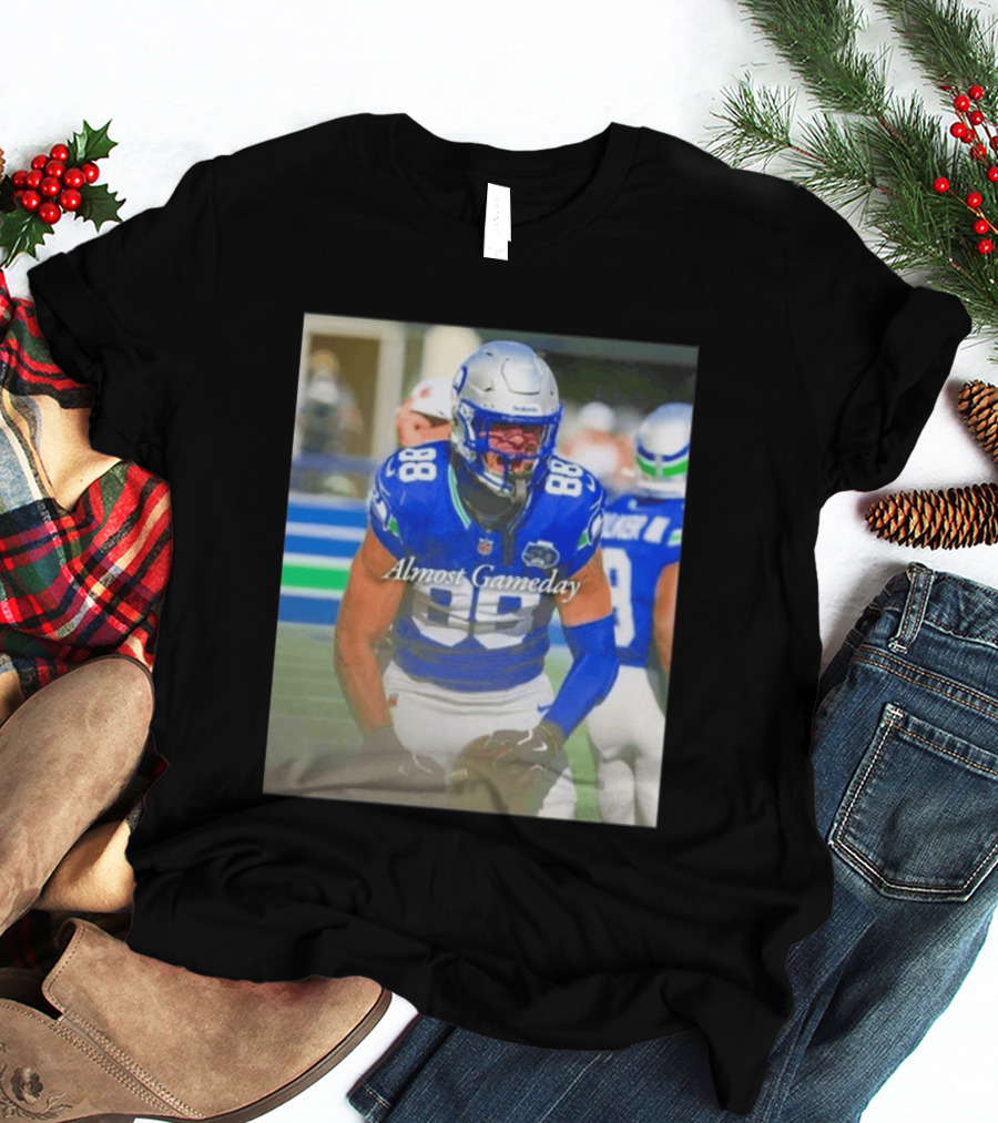 Seattle Seahawks Almost Gameday 88 Walker III Football Action T-Shirt