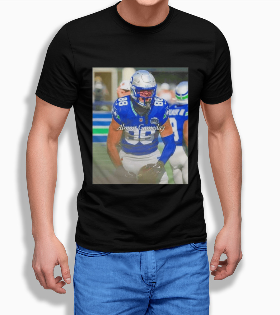 Seattle Seahawks Almost Gameday 88 Walker III Football Action T-Shirt