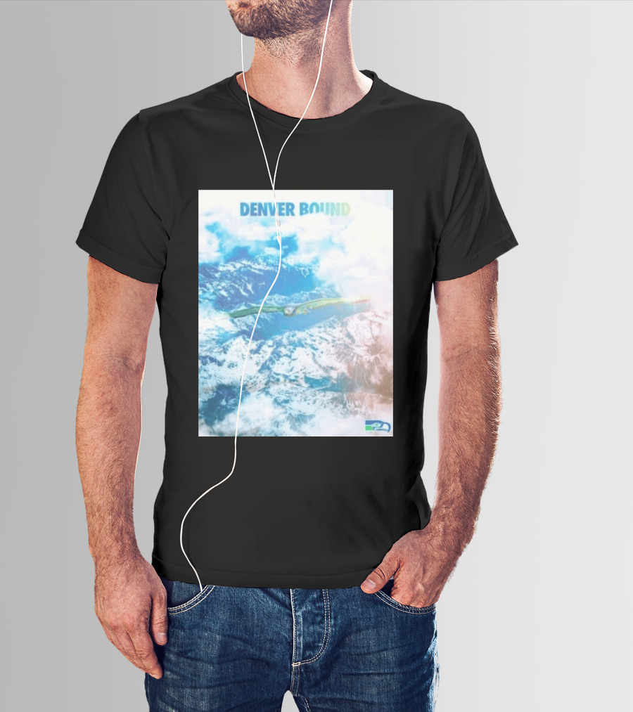 Seattle Seahawks Denver Bound Mountain Flight T-Shirt