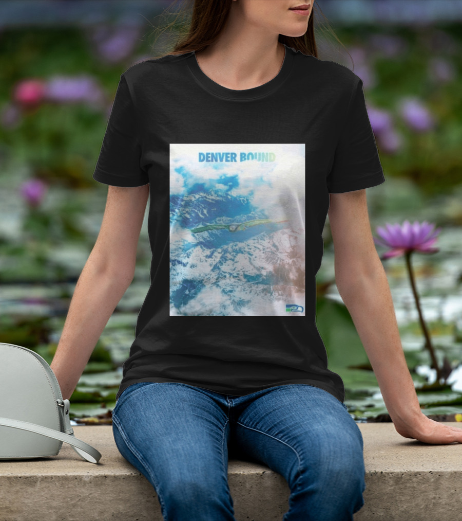 Seattle Seahawks Denver Bound Mountain Flight T-Shirt