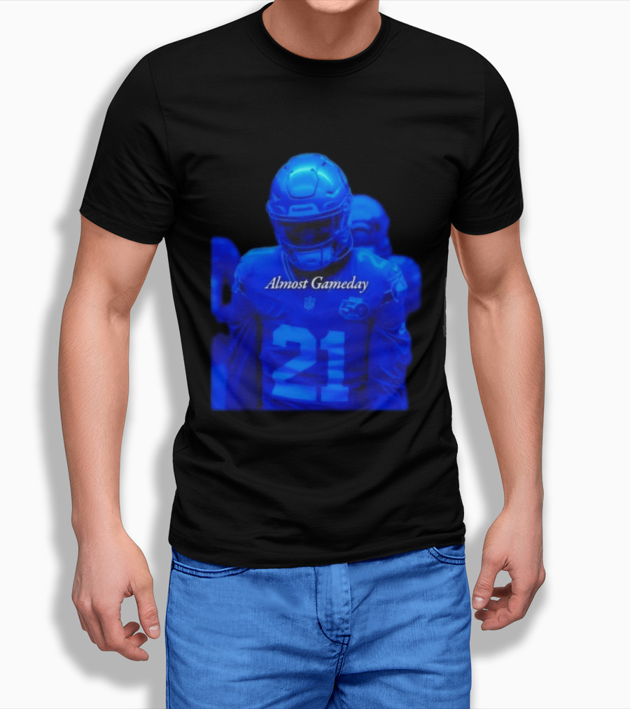 Seattle Seahawks 21 Almost Gameday Football Player T-Shirt