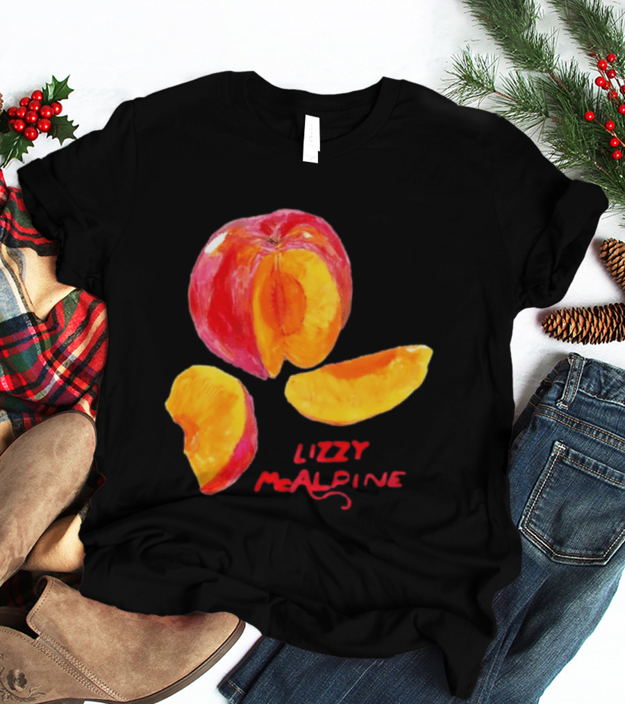 Lizzy McAlpine Peach Indie Folk Singer Songwriter T-Shirt