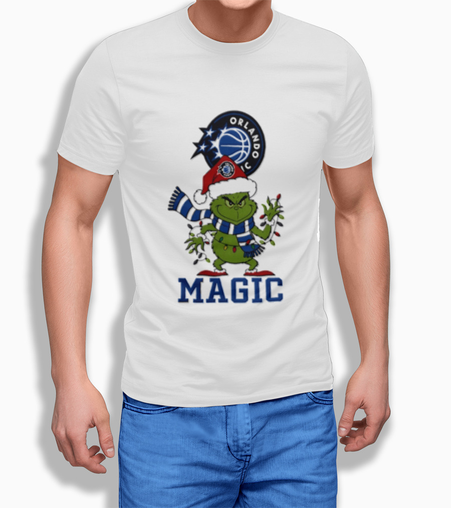 Grinch Orlando Magic Christmas 2026 Holiday Edition T-Shirt