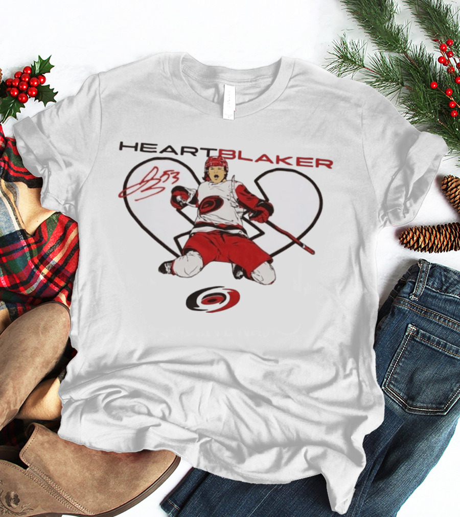 Heartblaker 53 Michael Bunting Carolina Hurricanes T-Shirt