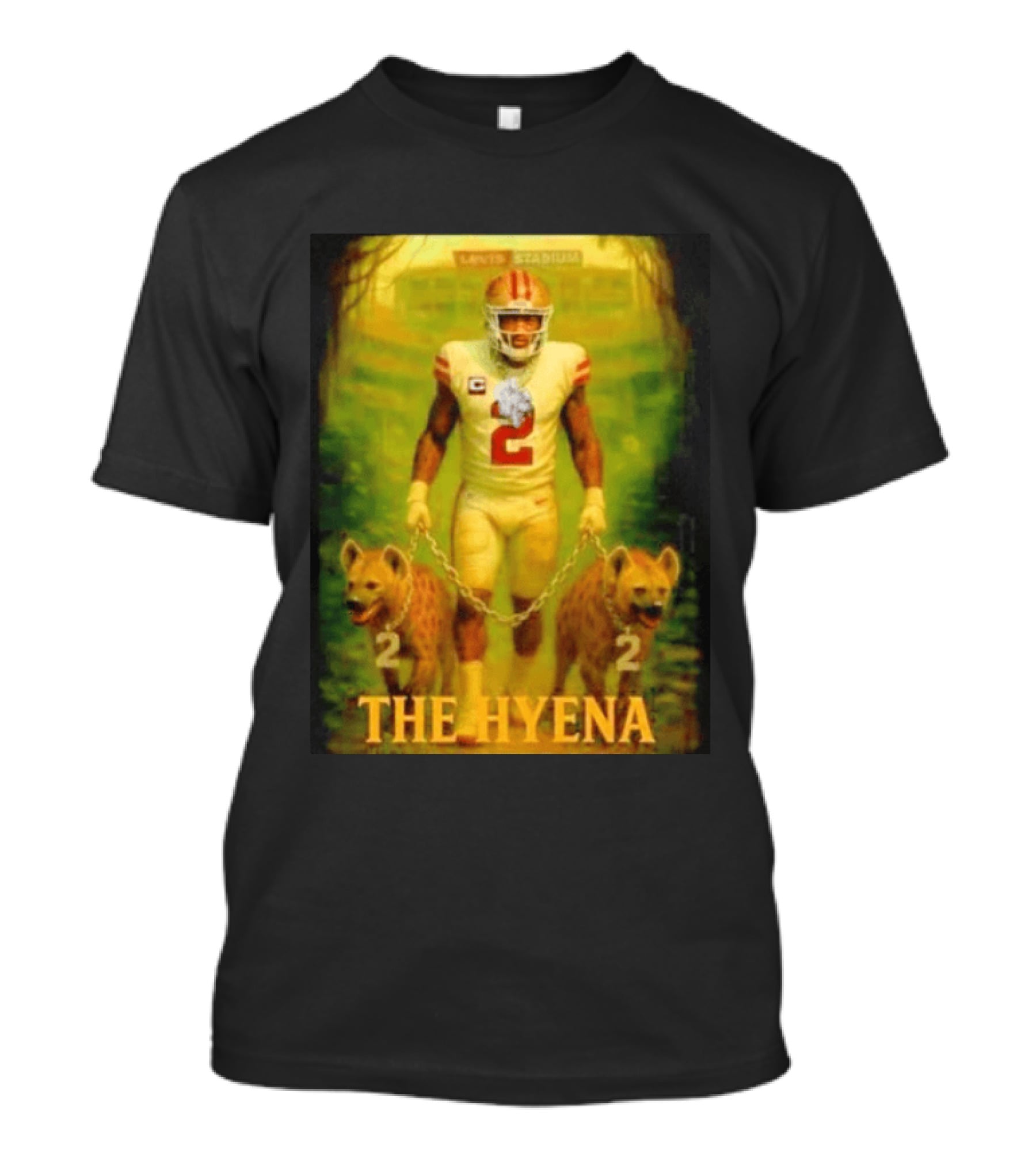 Levi's Stadium Football Player Hyena Number 2 T-Shirt