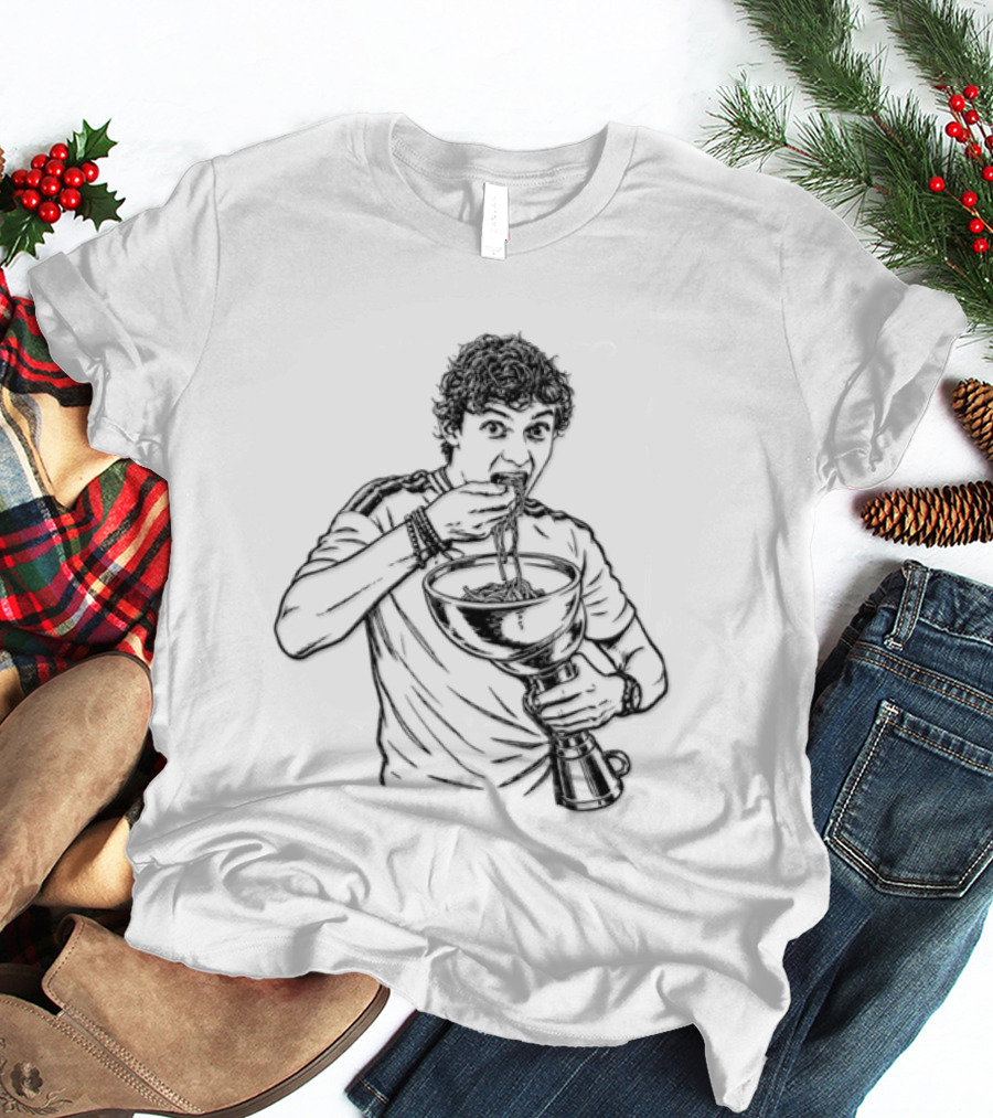 Kimi Italian Racing Pasta Grand Prix Noodles Eating T-Shirt
