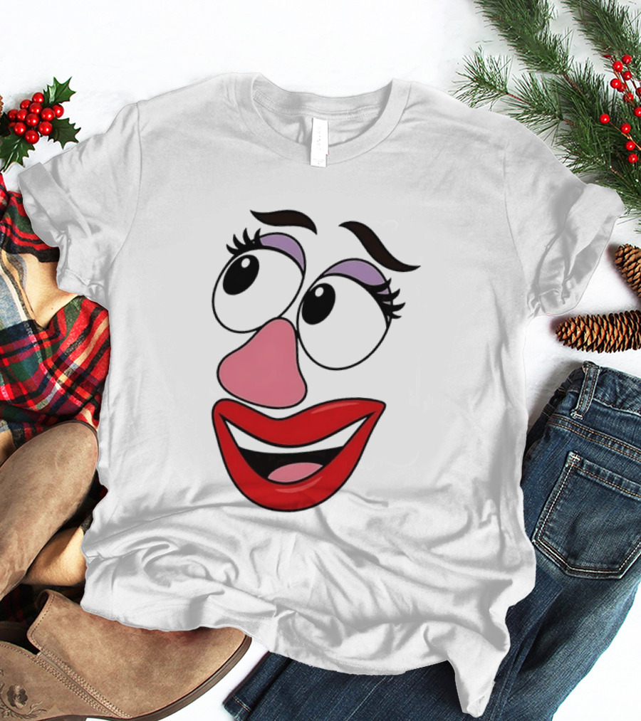 Mrs Potato Head Toy Story Hasbro Cartoon Face T-Shirt