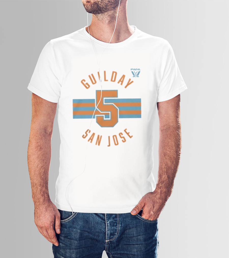 Guilday 5 Pwhl San Jose Hoceky T-Shirt