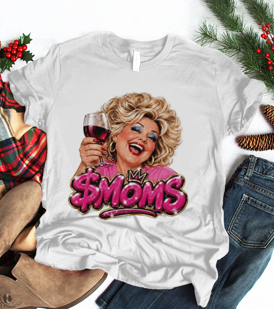 SMoms Wine Glass Fun Motherhood T-Shirt