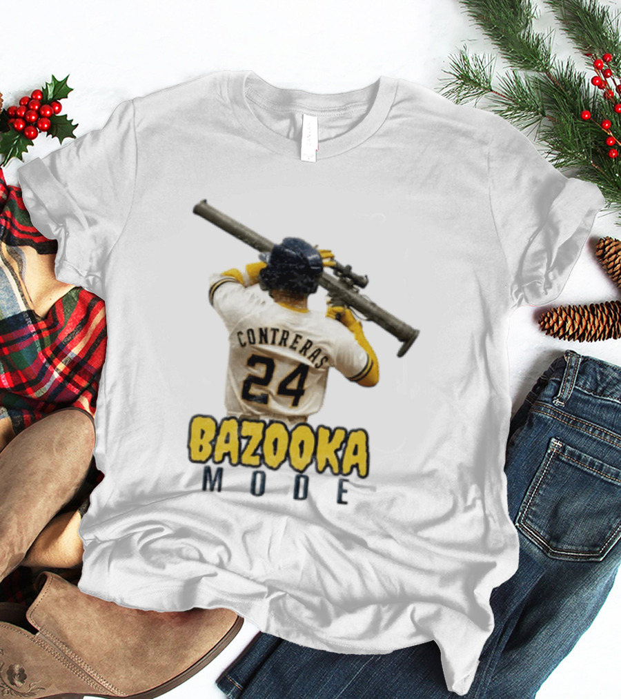 Milwaukee Baseball Bazooka Mode William Contreras 24 T-Shirt