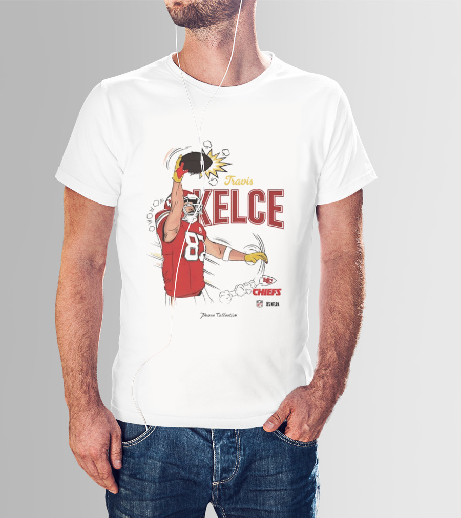 Travis Kelce Number 87 Kansas City Chiefs Football Chiefs 87 Kelce Player Catch T-Shirt