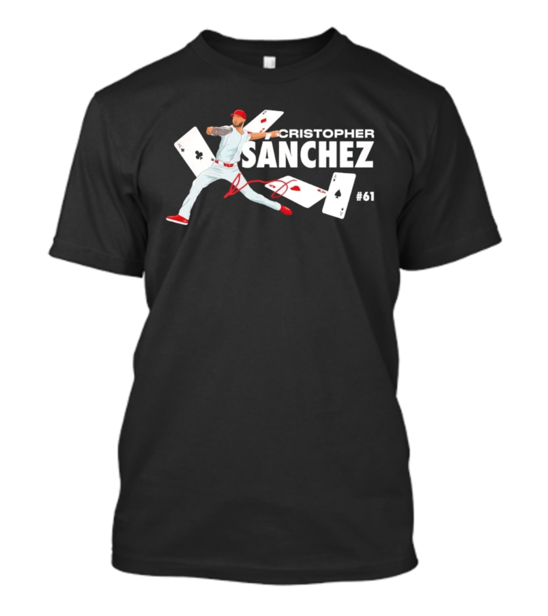 Cristopher Sanchez Philadelphia Phillies No 61 T-Shirt