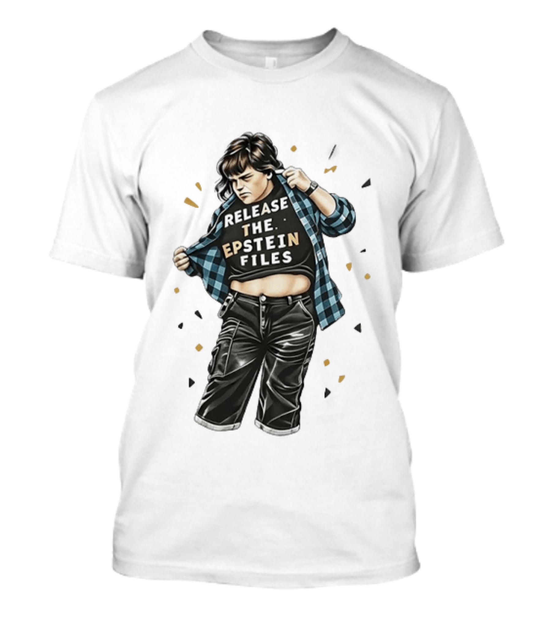 Chris Farley Release The Epstein Files Meme T-Shirt