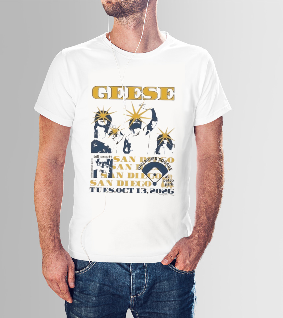 Geese With Special Guest Bill Orcutt At Gallagher Square San Diego October 13 2026 T-Shirt