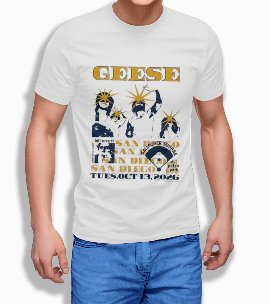 Geese With Special Guest Bill Orcutt At Gallagher Square San Diego October 13 2026 T-Shirt