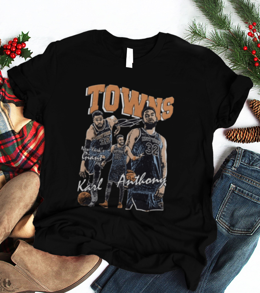 Karl Anthony Towns New York Knicks NBA Yorks Giant T-Shirt
