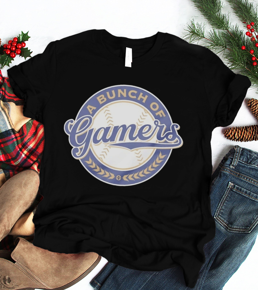 Milwaukee Brewers Bunch Of Gamers Baseball Team Ballgame T-Shirt