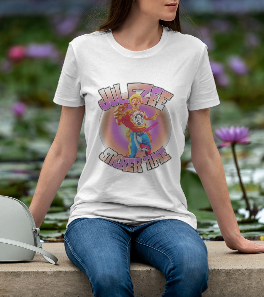 Julezee Sticker Time Colorful T-Shirt