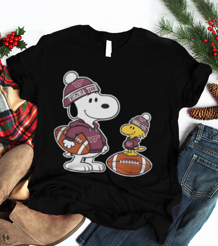 Snoopy Woodstock Virginia Tech Hokies Football Fans 2026 T-Shirt