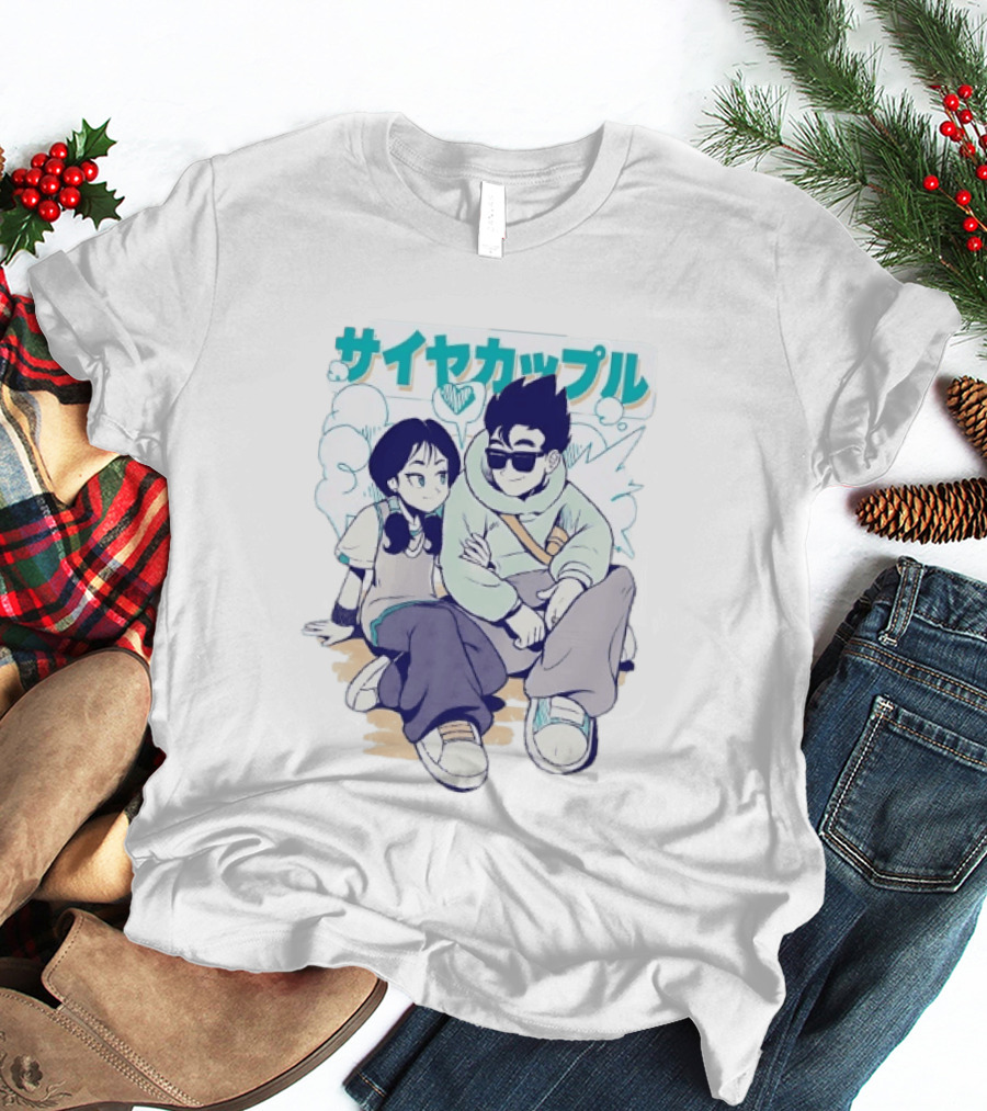 Gohan Videl Saiyan Couple Dragon Ball T-Shirt