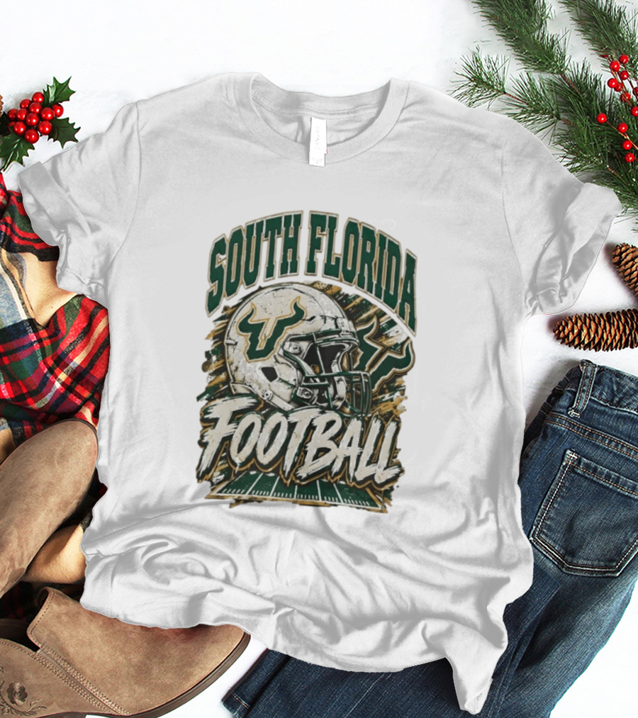 South Florida Bulls Football 90s Game Day QB Flowers Era T-Shirt