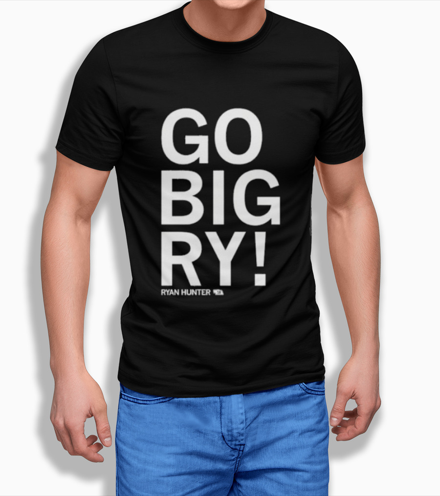 GO BIG RY Ryan Hunter 18 Football T-Shirt