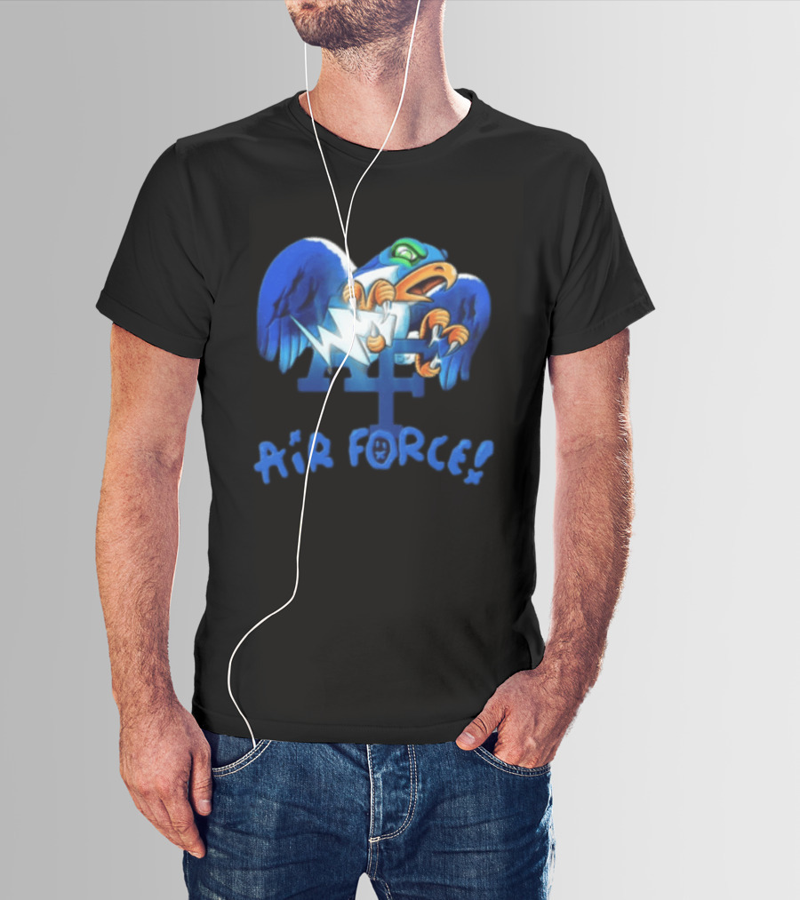 Air Force Falcons NCAA Blue Eagle Holding Lightning Halloween T-Shirt
