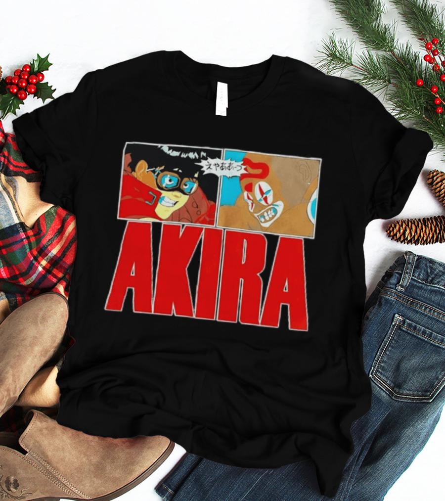 Akira Anime Manga Kaneda Joker Panels Japanese T-Shirt