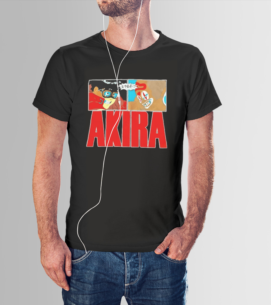 Akira Anime Manga Kaneda Joker Panels Japanese T-Shirt