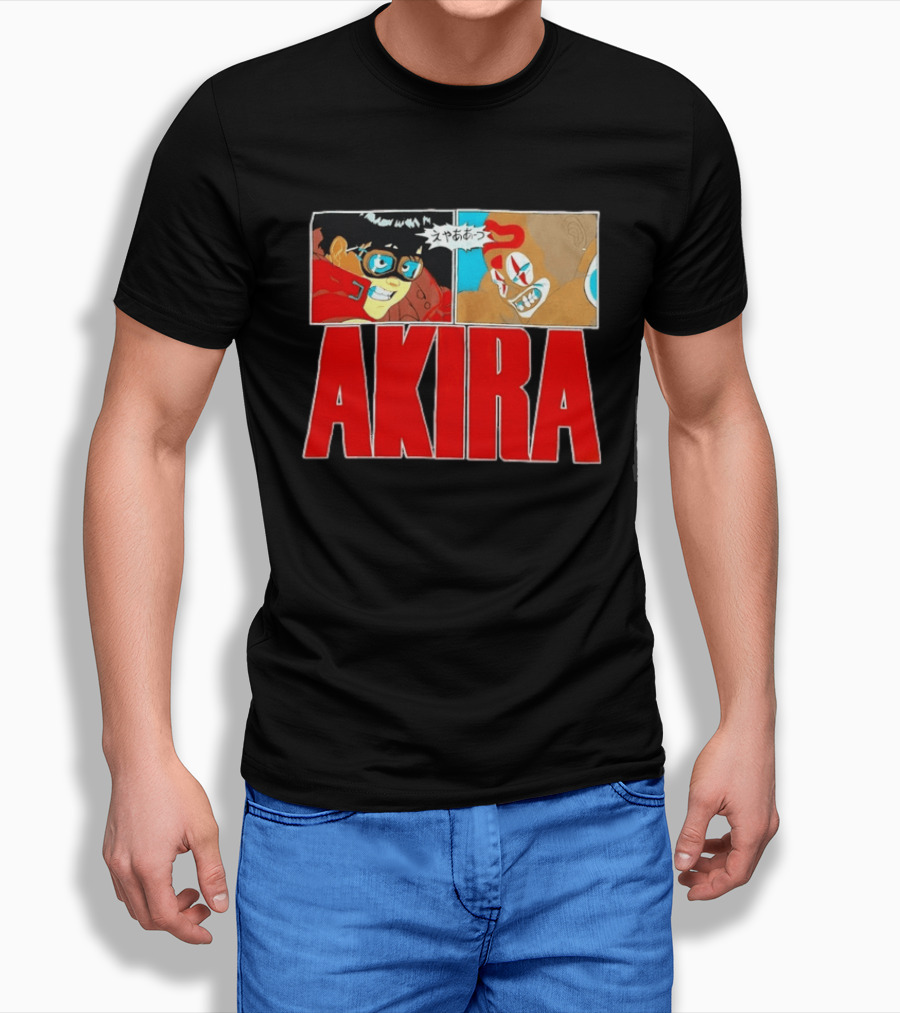 Akira Anime Manga Kaneda Joker Panels Japanese T-Shirt