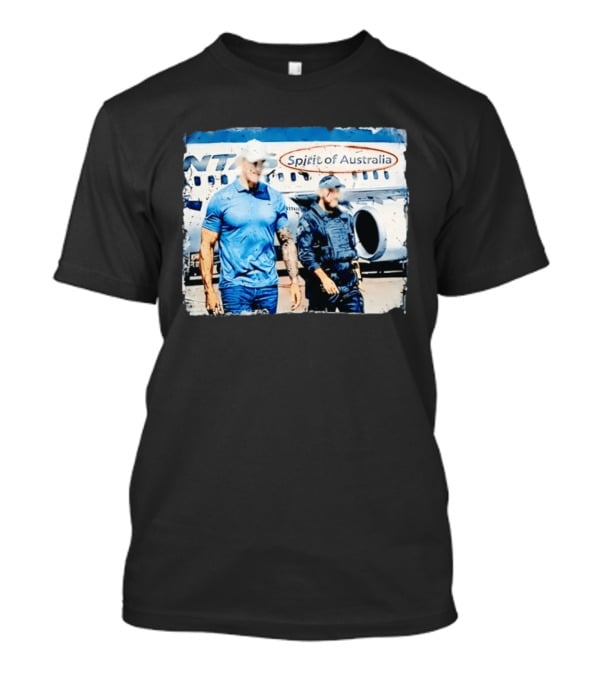 Qantas Spirit Of Australia Distressed Aviation Plane Crew T-Shirt