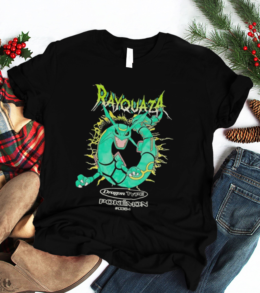 Rayquaza Dragon Type Pokémon No 0384 Gaming T-Shirt